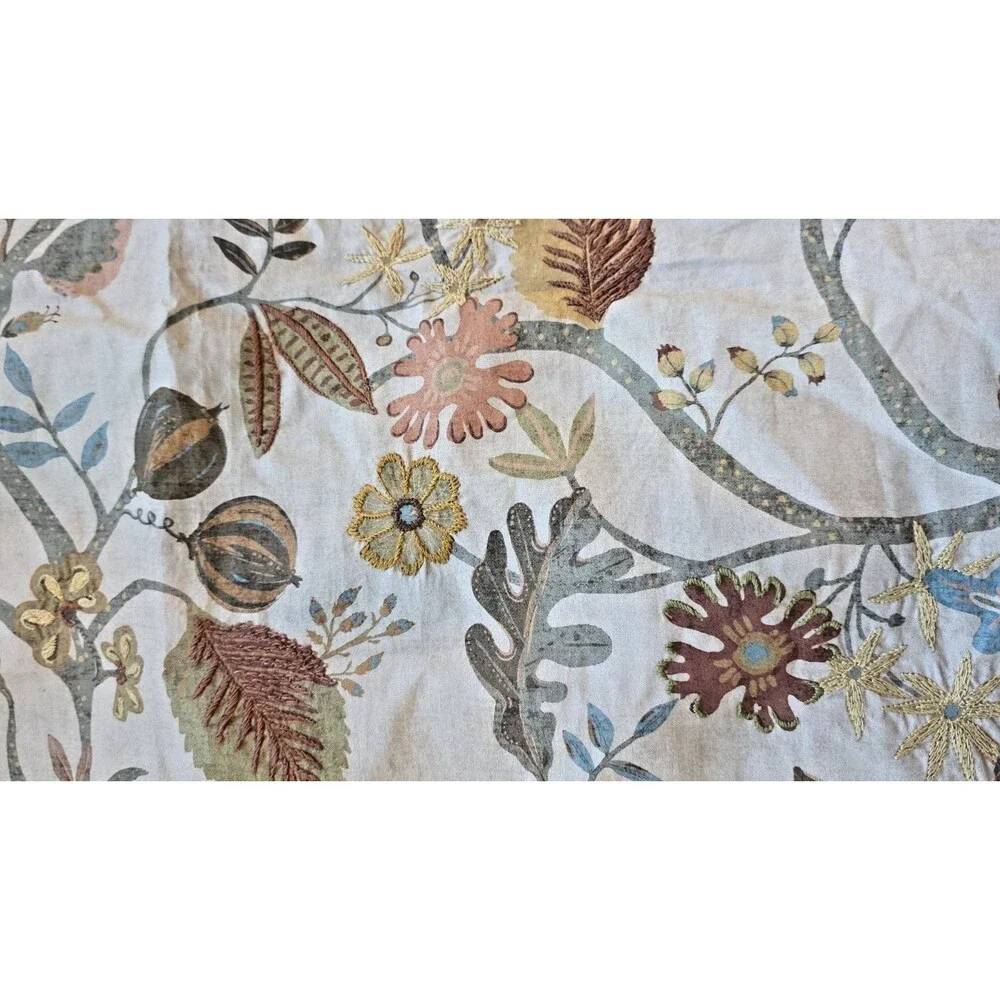 West Elm Euro Cotton Pillow Sham 26” X 26” Floral Sarita Handa Pattern New
